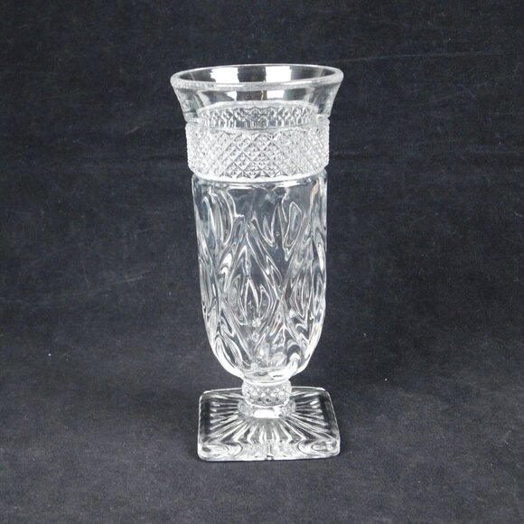 2 Imperial Glass Cape Cod Clear Parfait Glasses Footed Dessert Ice Cream Vintage - Picture 7 of 12